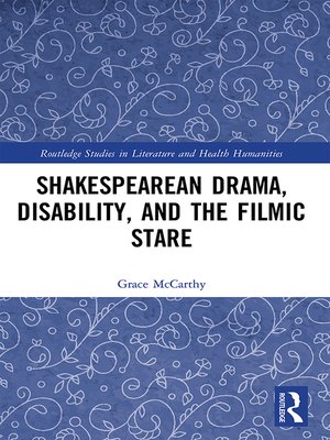 cover image of Shakespearean Drama, Disability, and the Filmic Stare